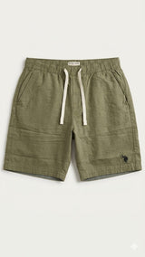 Cotton Linen Blend Chambray Shorts U.S. Polo Assn.