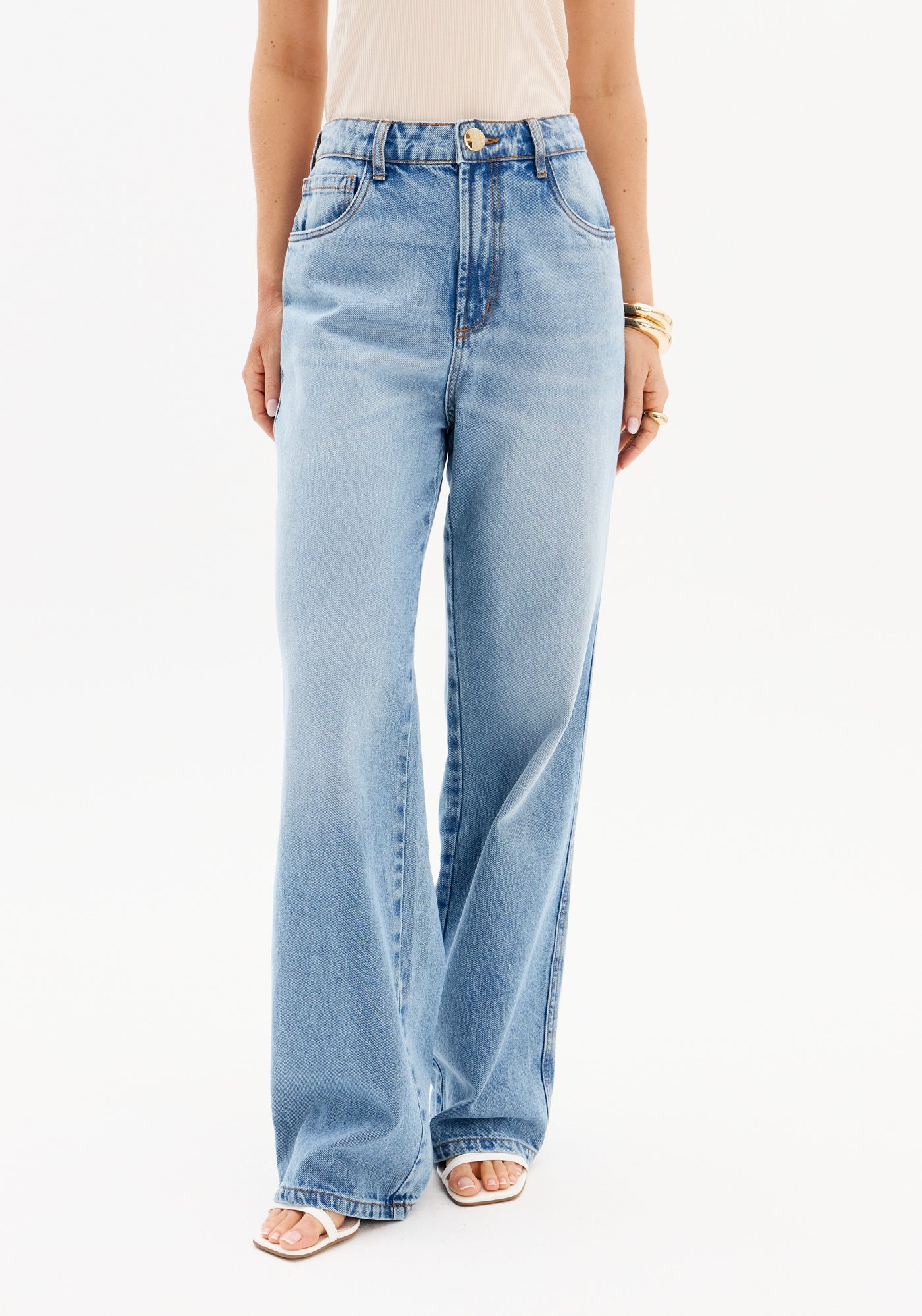 High Waist Full Length Jeans Lança Perfume