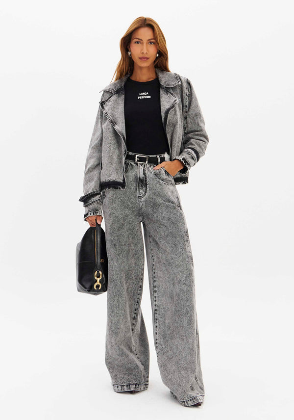 Super Baggy Mid-Rise Cotton Jeans Lança Perfume