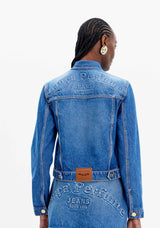 Denim Trucker Jacket with Buttons Lança Perfume