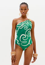 One-Shoulder Seashell Bodysuit Lança Perfume