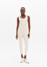 Basic Sleeveless Top with Front Appliqué Lança Perfume