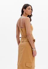 Coated Twill Cropped Top Lança Perfume