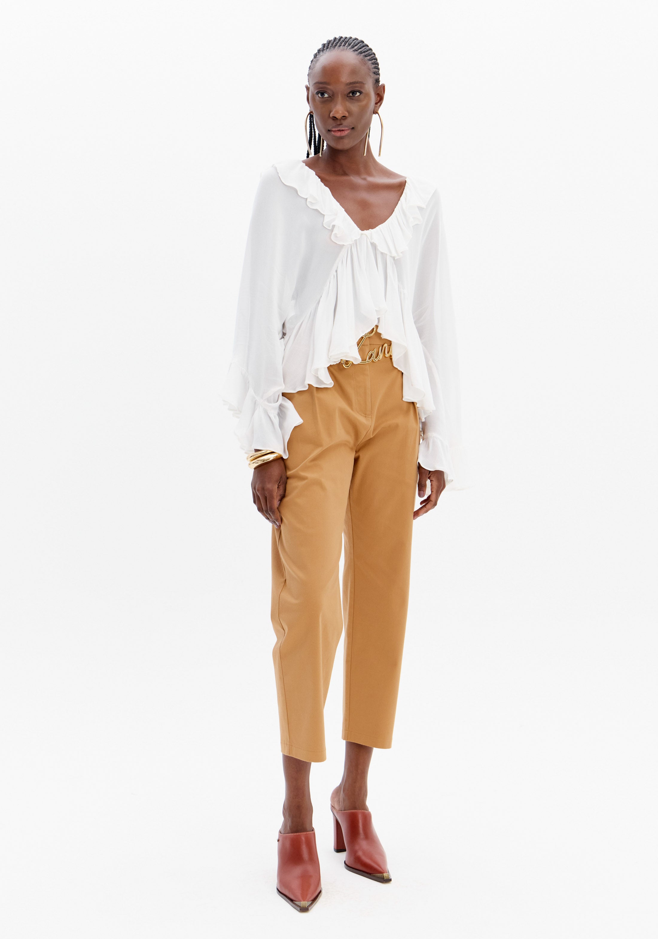 Flowy Chiffon Blouse Lança Perfume
