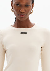 Long Sleeve Knit Textured Top Lança Perfume