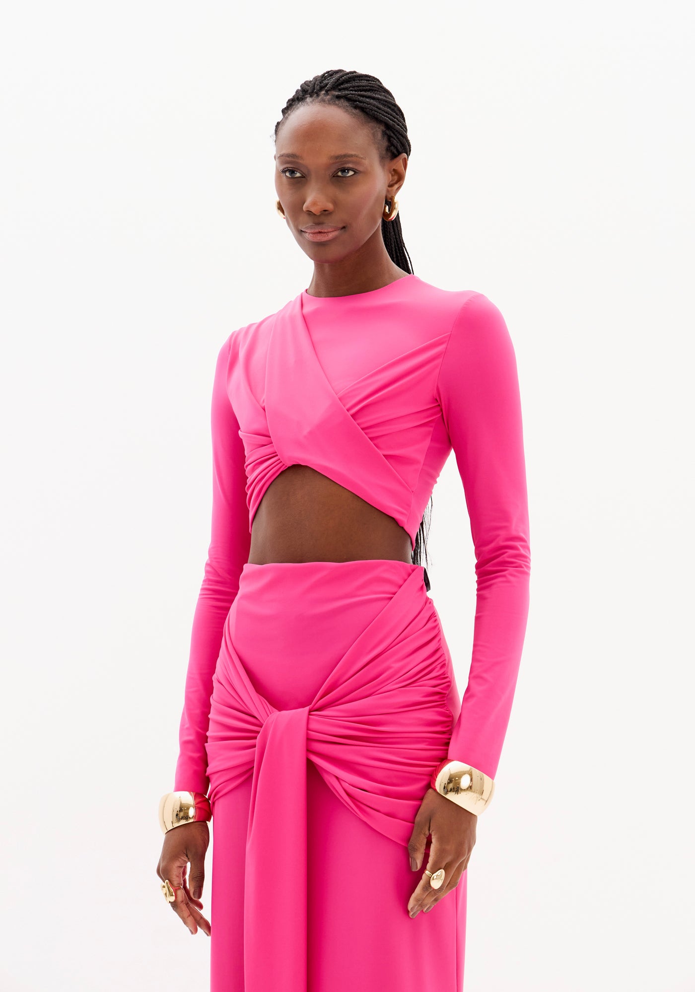 Super Midi Skirt with Tie Detail Lança Perfume