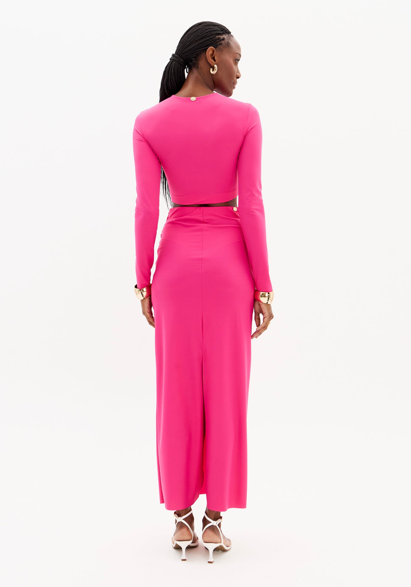 Super Midi Skirt with Tie Detail Lança Perfume