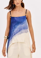 Printed Longline Strappy Top Lança Perfume