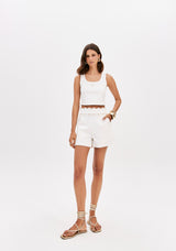 Modal Sleeveless U-Neck Cropped Top Lança Perfume