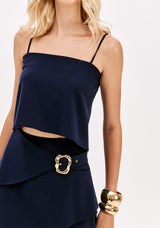 Strappy Cropped Tie-Back Top Lança Perfume