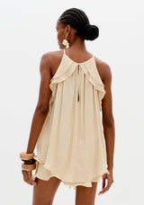Ruffle Longline Blouse Lança Perfume