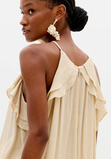 Ruffle Longline Blouse Lança Perfume