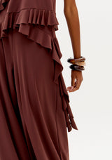 Cascading Asymmetrical Ruffle Cami Top Lança Perfume