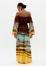 Off-the-Shoulder Printed Crop Top Lança Perfume