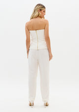 Strapless Linen Waistcoat Lança Perfume