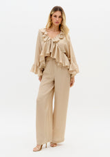 Golden Shimmer Batwing Blouse Lança Perfume