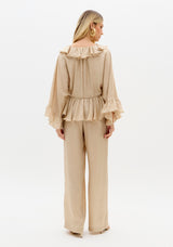 Golden Shimmer Batwing Blouse Lança Perfume