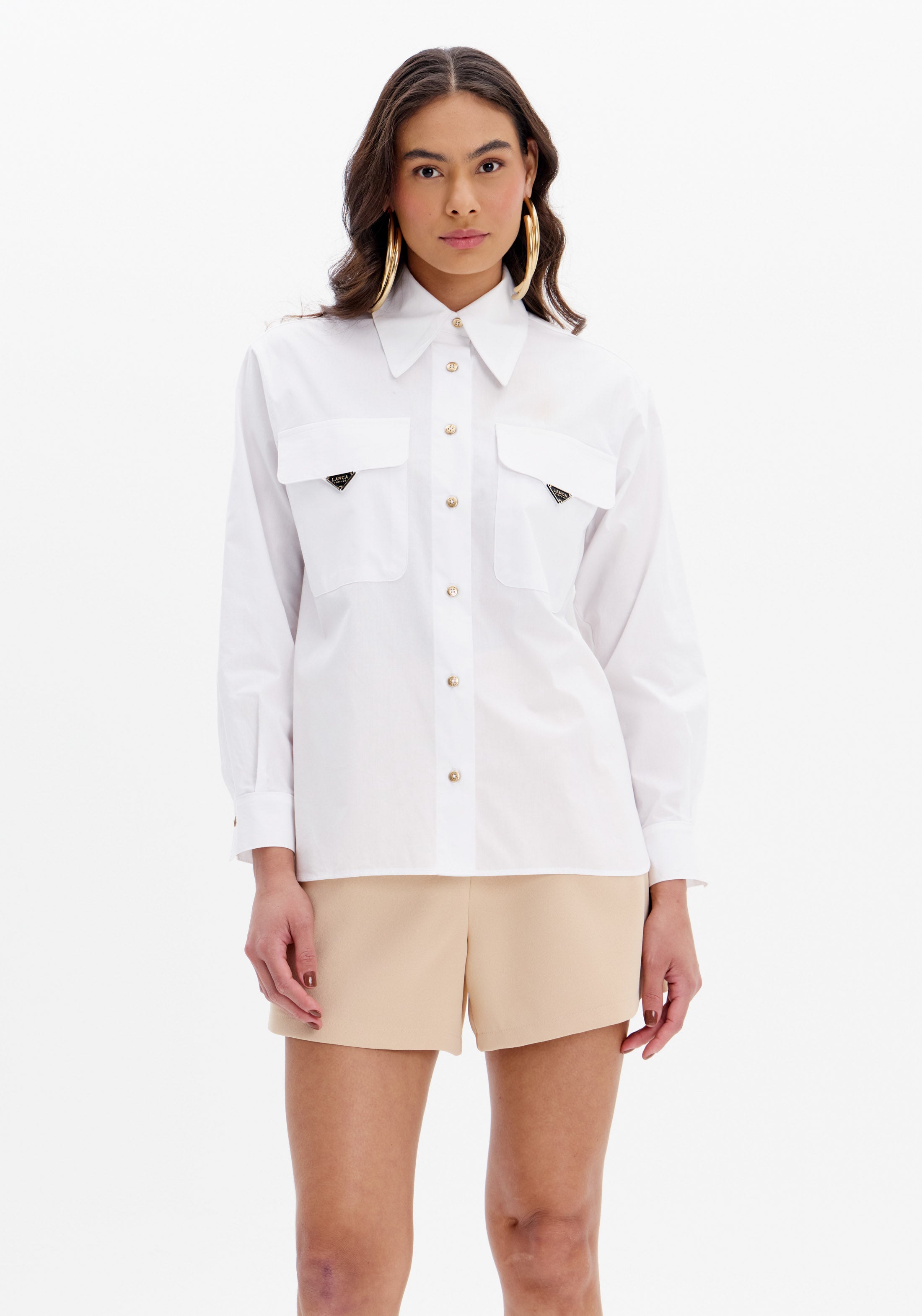 Long Sleeve Shirt with Pockets Lança Perfume