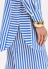 Longline Pinstripe Long Sleeve Shirt Lança Perfume