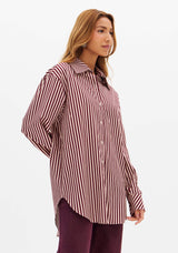 Printed Satin Long-Sleeve Shirt Lança Perfume