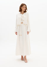 Textured Super Midi Lady-Like Skirt Lança Perfume