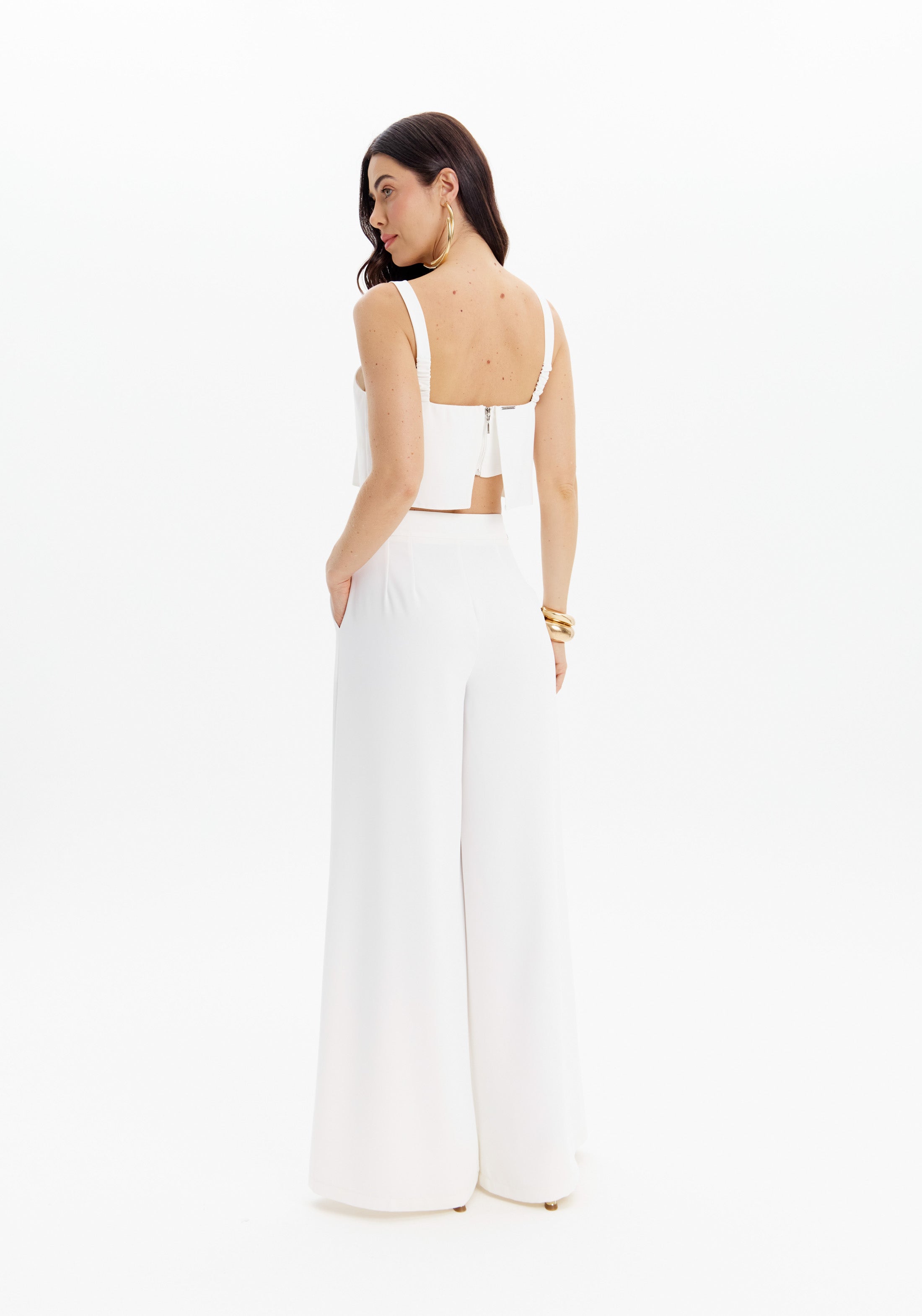 High-Waisted Wide Leg Trousers Lança Perfume