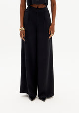 High-Waisted Tailored Wide-Leg Trousers with Pockets Lança Perfume