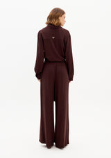 Wide-Leg Trousers Brown-coffee Lança Perfume