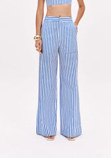 High-Waisted Pinstripe Tailored Trousers Lança Perfume