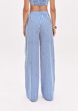 High-Waisted Pinstripe Tailored Trousers Lança Perfume