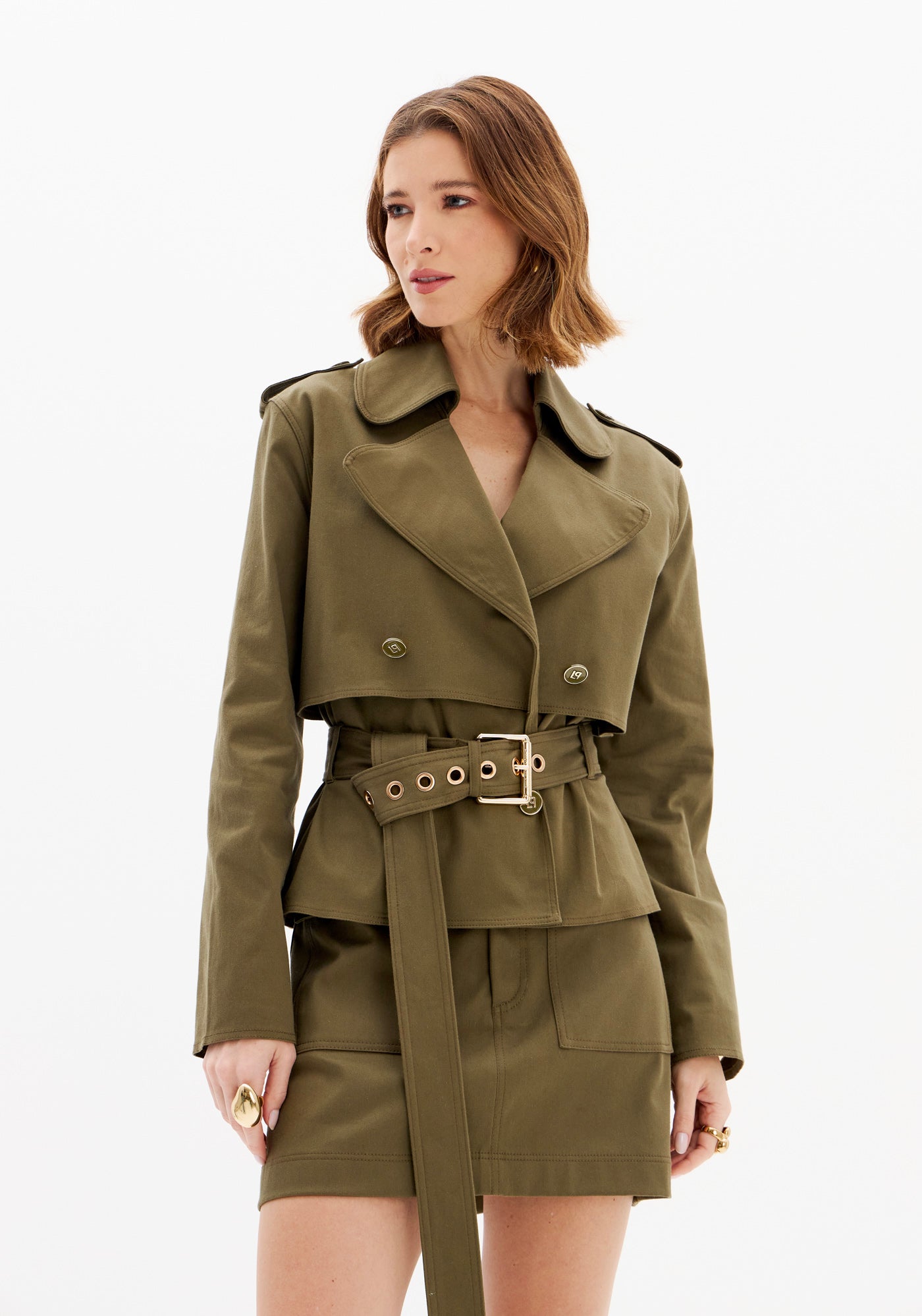 Long-Sleeve Jacket with Belt Lança Perfume