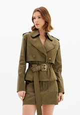 Long-Sleeve Jacket with Belt Lança Perfume