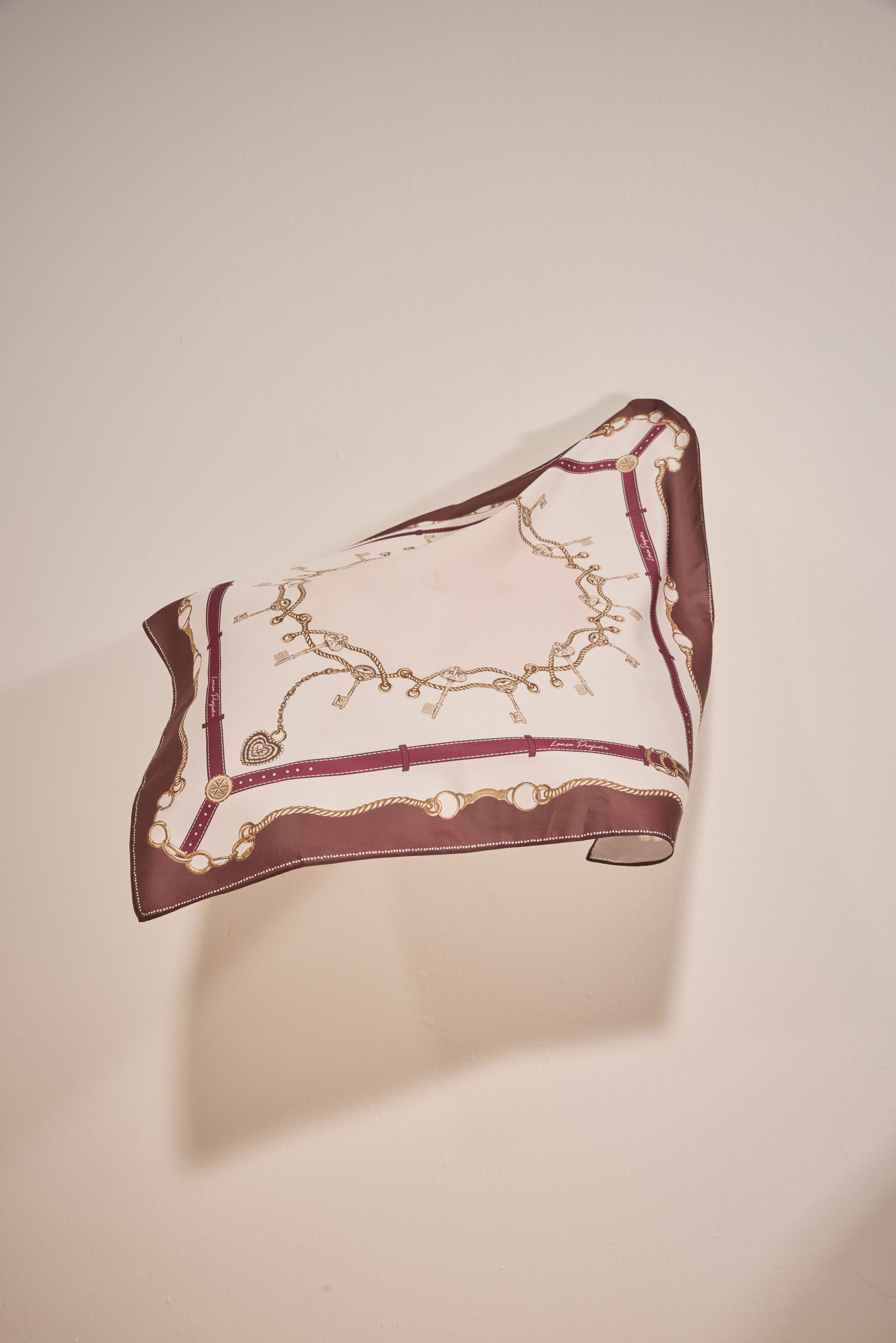 Printed Satin Scarf Lança Perfume