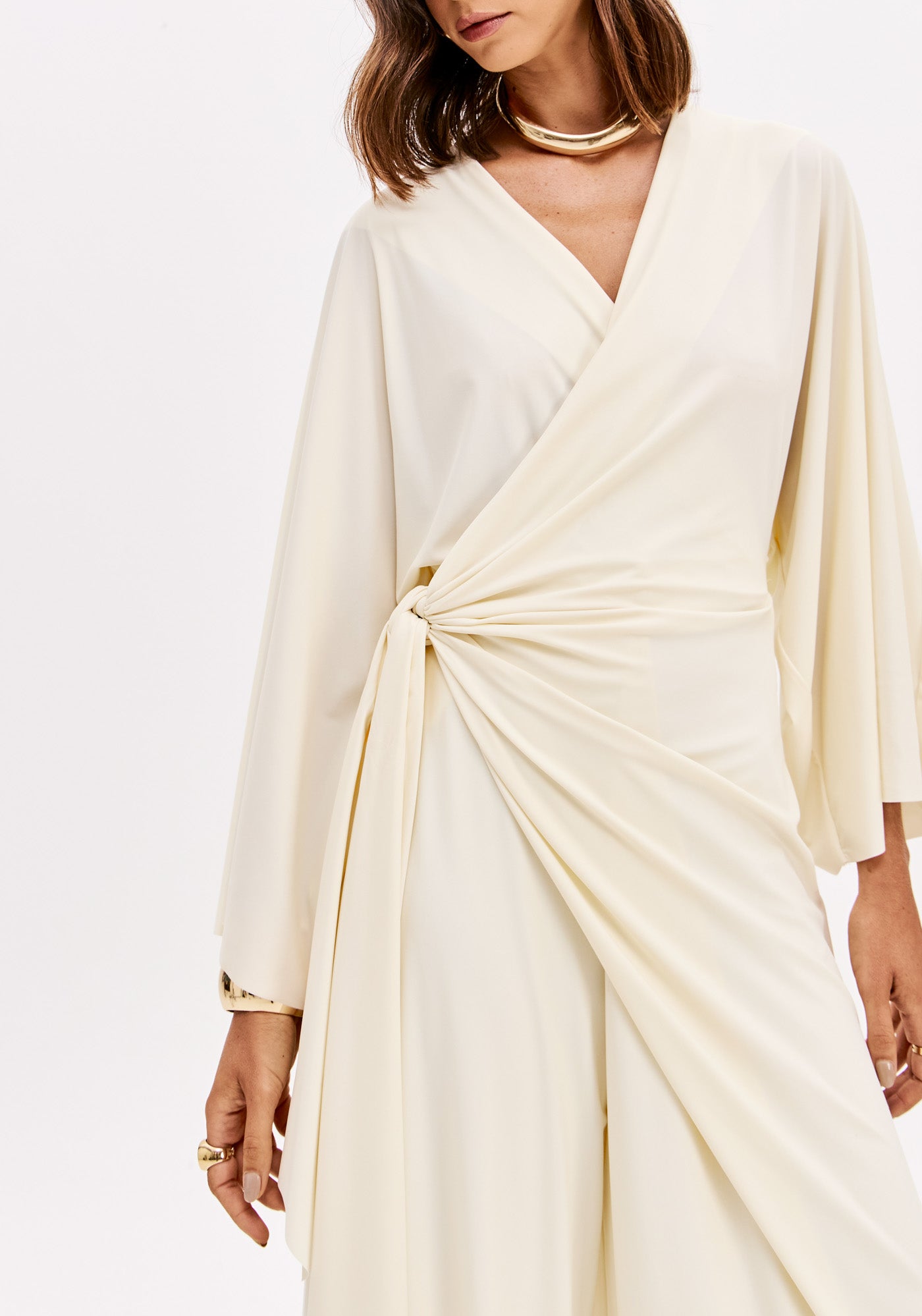 Surplice V-Neck Maxi Jumpsuit Lança Perfume