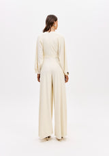 Surplice V-Neck Maxi Jumpsuit Lança Perfume