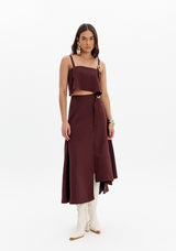 Super Midi Skirt with High Waist Lança Perfume