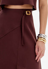 Super Midi Skirt with High Waist Lança Perfume