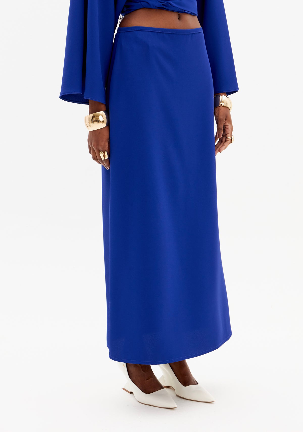 Straight Super Midi Skirt in Crepe Lança Perfume