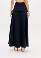 High-Waisted Overlay Long Skirt Lança Perfume