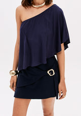 High-Waisted Buckle Skort Lança Perfume