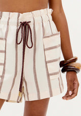 High-Waisted Printed Clochard Shorts Lança Perfume