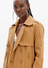 Long Belted Coat with Front Buttons Lança Perfume