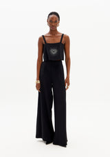 High-Waisted Tailored Wide-Leg Trousers with Pockets Lança Perfume