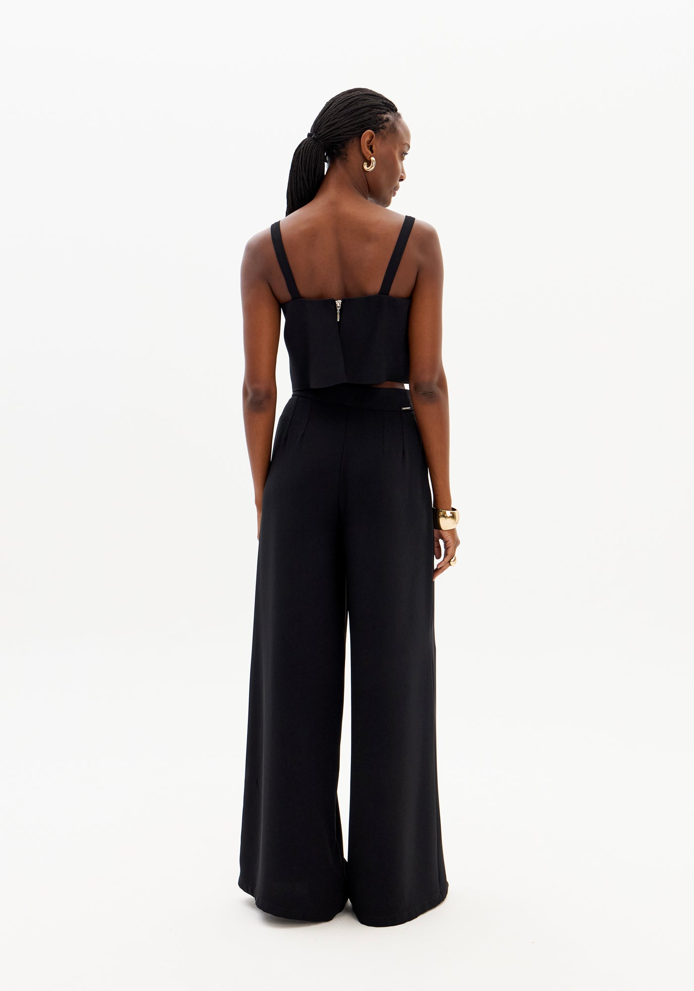 Glam Shine Cropped Top with Straps Lança Perfume