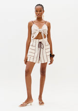 Double Minimalist Crop Top Lança Perfume
