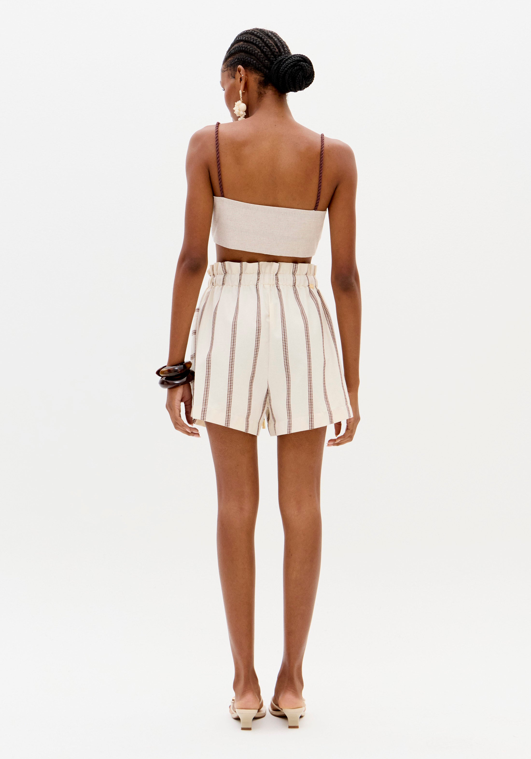Double Minimalist Crop Top Lança Perfume