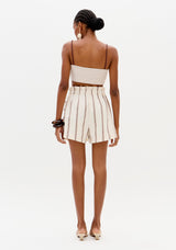 Double Minimalist Crop Top Lança Perfume