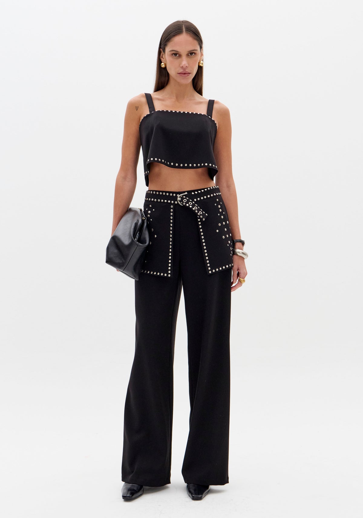 Embellished Tailored Cropped Top Lança Perfume