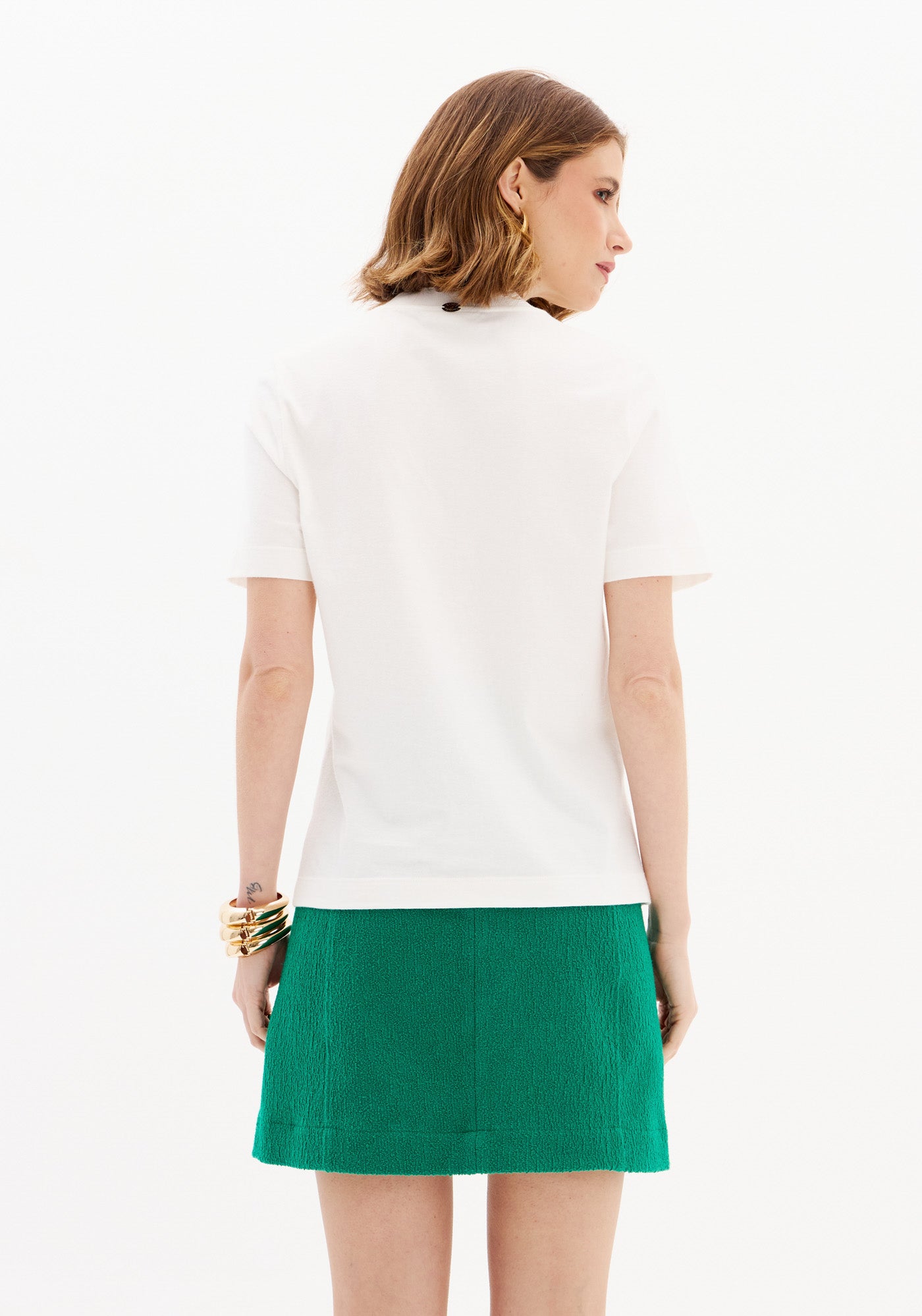 Short Sleeve T-Shirt with Embellishments Lança Perfume