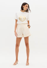 Tailored High-Rise Cotton Shorts Lança Perfume